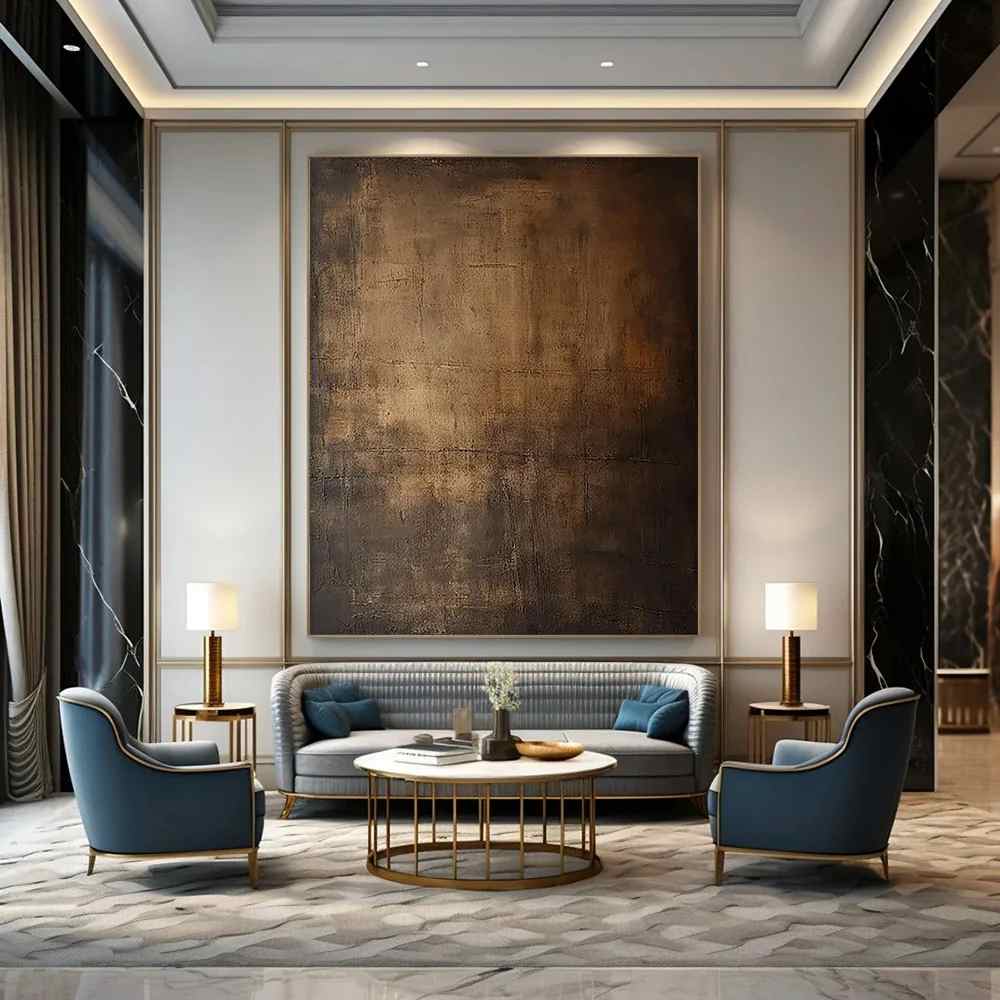 Brown_Rustic_Abstract_Industrial_Textured_Canvas_Artwork_YGY0A wall art